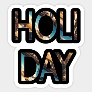 Holiday lover summer vacation typography Sticker